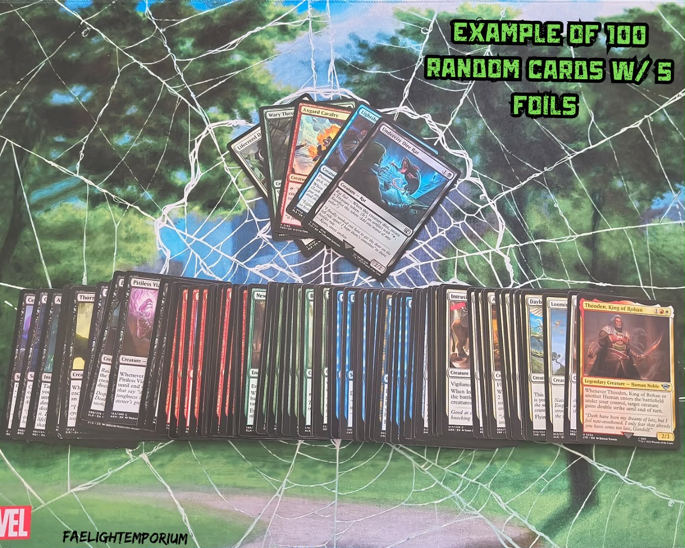 Magic the Gathering Random 100 card Lot + 5 Foils
